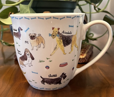 Milly Green British Design Debonair Dogs Coffee Mug Tea Cup Labrador French