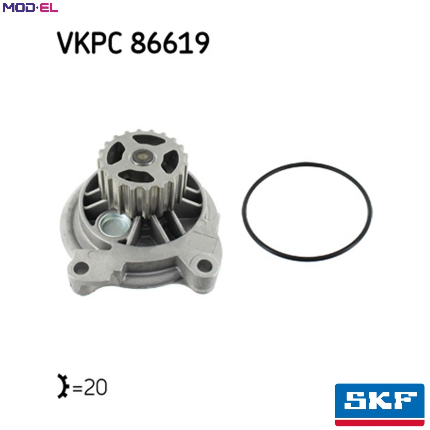 Fits SKF VKPC 86619 Water pump VKPC 86619 Water pump, with gasket fits: MERCEDE - Image 17