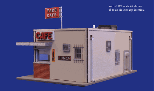 Blair Line 1/87 HO Scale RAIL YARD CAFE HIWAY CAFE w/ Signs -Laser Cut Model Kit - Picture 4 of 7
