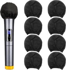 Disposable Microphone Covers Elastic Band Black