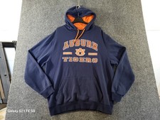 Auburn Tigers Colosseum Hoodie Sweatshirt Mens L Navy Blue/Orange Pullover NCAA