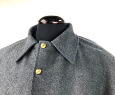 Civil War Confederate Charcoal Grey Wool Greatcoat Size 46