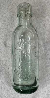Antique Applied Top Begg s Bottle Bolton UK England Round Bottom Vintage