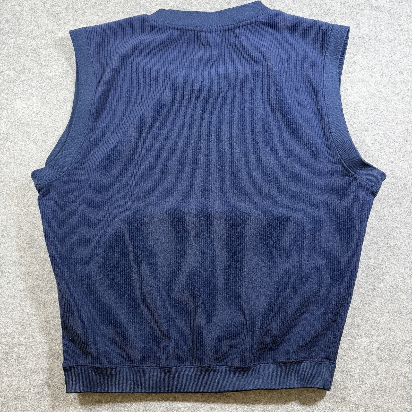 Under Armour Golf Vest Mens M Navy Fleece Sweater Knit Pullover Performance thumbnail 8