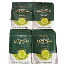 X 4 VAHDAM Japanese Vanilla Matcha Green Tea Powder (100g) | Premium Matcha 