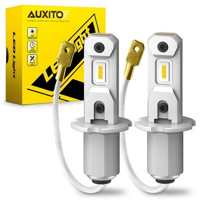 AUXITO H3 LED Fog Light Bulbs Driving Light Canbus Error Free Golden Yellow EXC