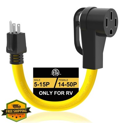 M1A2 RV 50A to 15A Adapter Cord