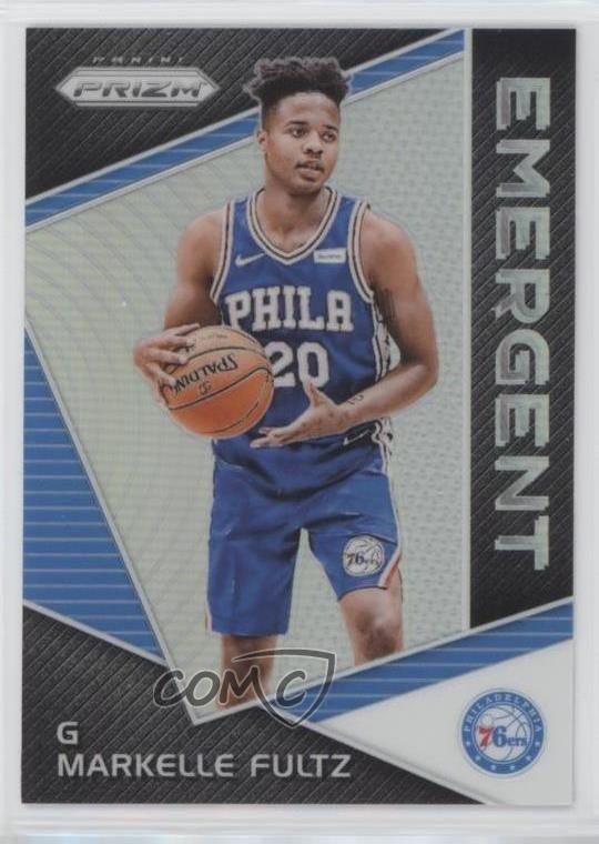 2017-18 Panini Prizm Emergent Silver Prizm Markelle Fultz #EM-MAR 4f5