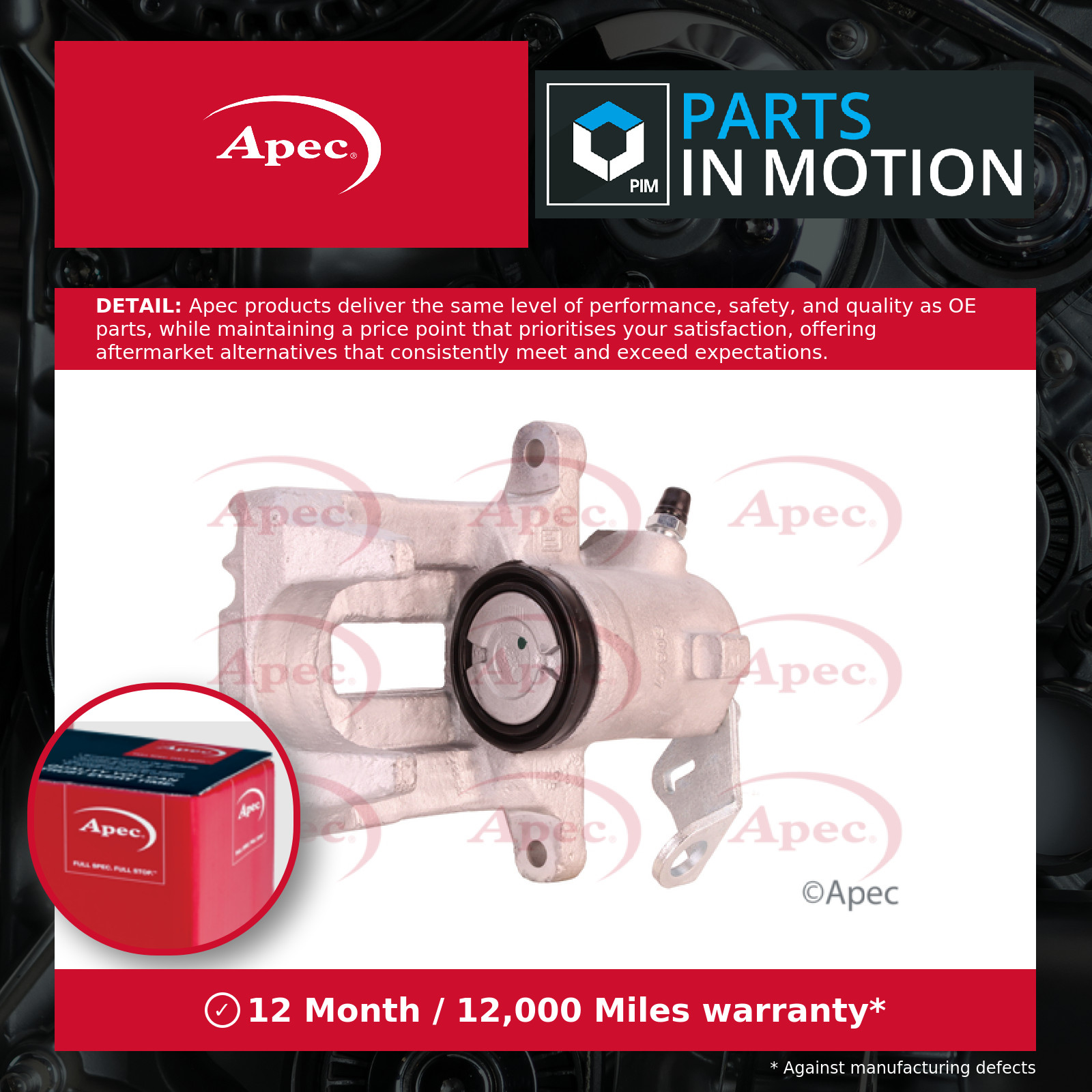 Brake Caliper RCA108 Apec 1J0615424 Genuine Top Quality Guaranteed New