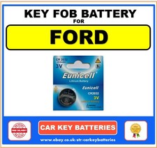 Key Fob Battery Ford EcoSport 2013-2023 Eunicell CR2032 PLEASE CHECK IMAGES