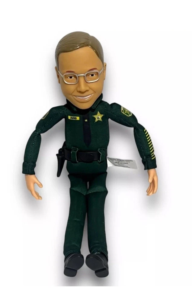 MUÑECA PARLANTE GRADY JUDD SHERIFF DEL CONDADO DE POLK•TOTALMENTE NUEVA•Condado de Polk Florida Foto 3 de 4