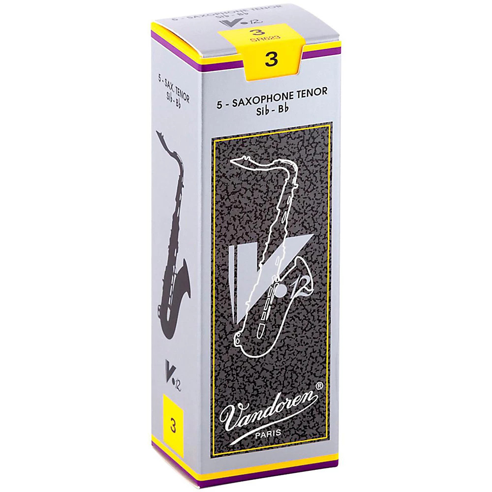 Vandoren V12 Series Tenor Saxophone Reeds Strength - 3 Box of 5 5490₽