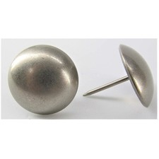 Quality Steel Upholstery Tacks, 1" Nailhead Pins 25, Pewter