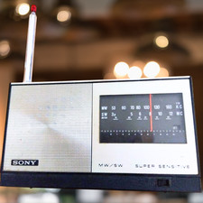 Vintage Sony Transistor Radio MW AM SW Super Sensitive Japan 1960s Tested Works