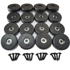 Gummifüße, Lautsprecherfüße, 40mm x 10mm, 16er Pack, Schwarz, Anti Beschlag, ...