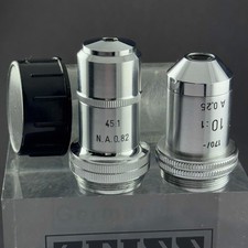 raro LEITZ 45:1 N.A. OBIETTIVO MICROSCOPIO 0,82 e 10:1 A 0,25 obiettivo zeiss leica