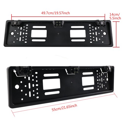 ESSGOO 170° Nummernschild Sensoren Einparkhilfe IP67 Wasserdicht Rückfahrkamera - Bild 7 von 10