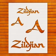 Zildjian Stencil Template Reusable - Wall Art, DIY Crafts, Fabric Paintin