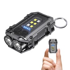 Pocket EDC Flashlight Rechargeable, 500 Lumens Keychain Flashlight Small LED ...