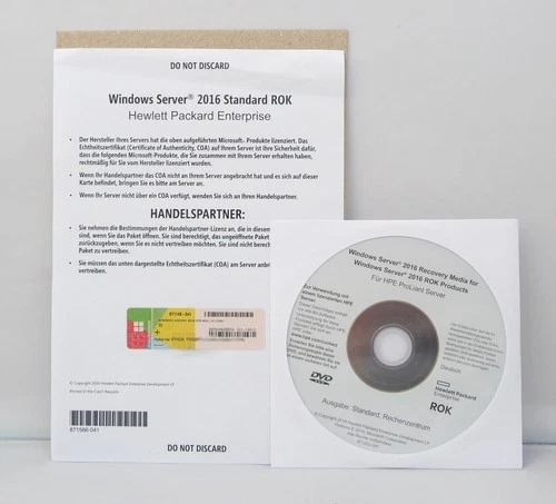 Microsoft Windows Server 2016 Standard - HP-ROK - 16 Core -