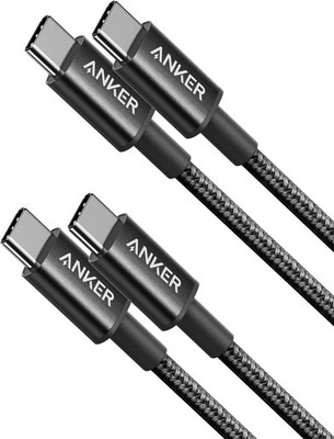 Anker USB C to USB C Cable, Type-C 60W Fast Charging Cable (3.3 FT, 2Pack) for i