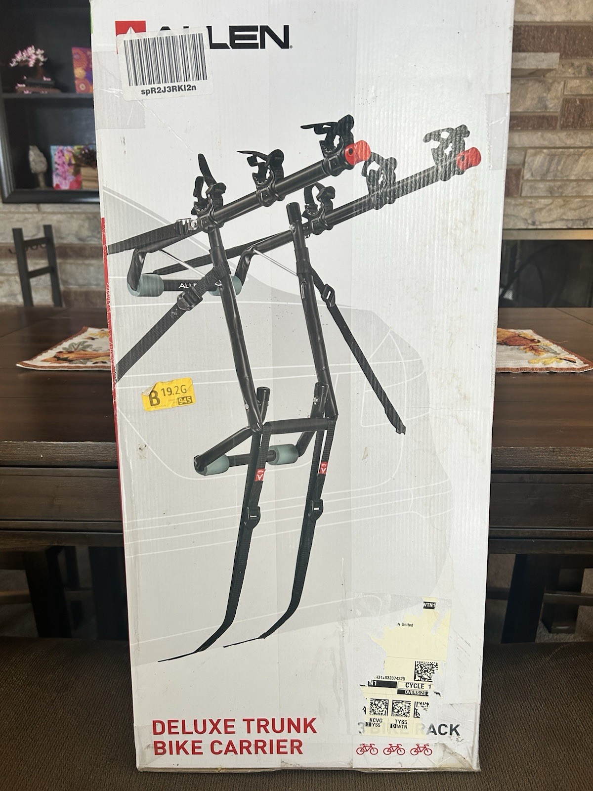 Allen Sports Deluxe 3 Bike Trunk Carrier Rack Model 103DN Ne