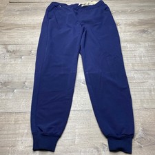FIGS Pants Tansen Mens L Navy Blue Polyester Blend Jogger Scrub Bottoms