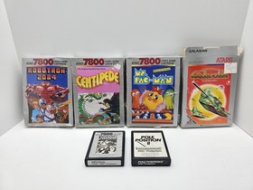 Atari 7800 Video Game Console w/ 2 Controllers And 5 Games *Read Description*