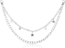 Pants Jewelry Hip Hop Pants Chain Layered Star Belt Chain Goth Jean Chains