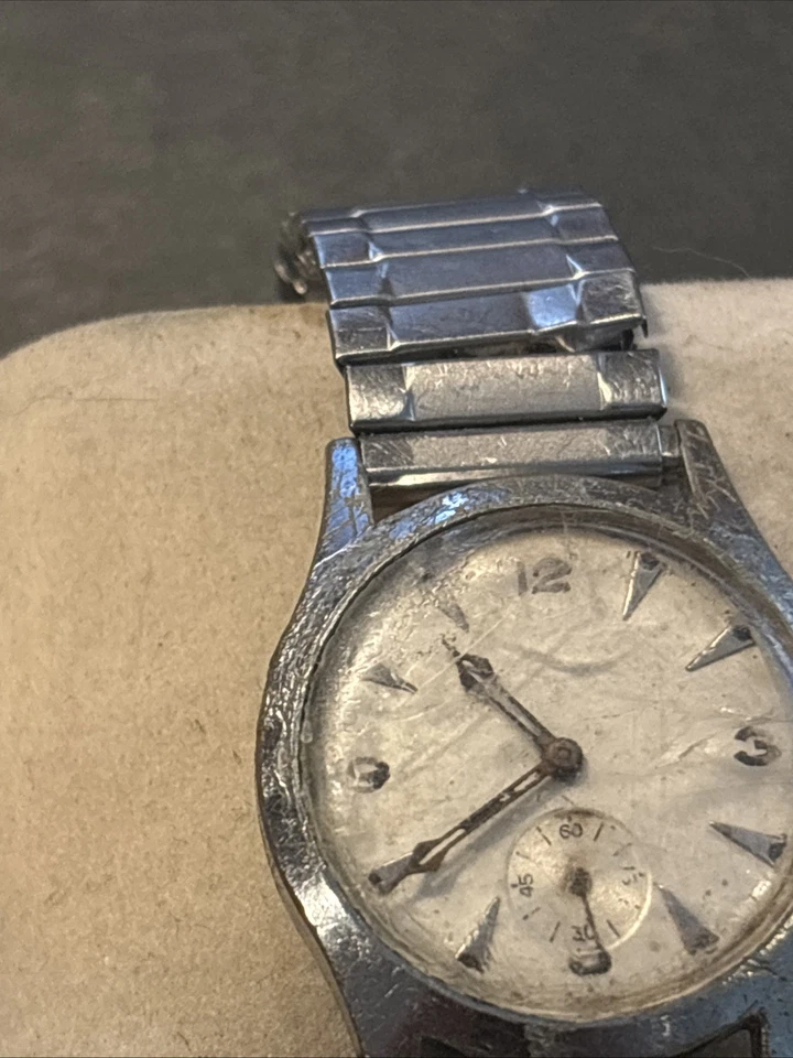 Reloj mecánico redondo 31 mm C86 Croton Buccaneer era WW11 para hombre piezas-reparación Foto 3 de 4