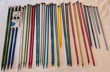 Vintage Boye Aluminum Multi Color Knitting Needles Variety Of Sizes Lot 22 Pairs