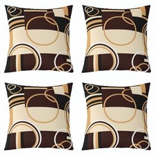Modern Geometric Throw Pillow Covers 20x20 Set 20" x 20" Pack of 4 Multi 06