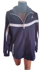 Michael AIR Jordan Men s Large Warm Up Jacket Navy/White NWT