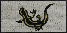 Animal Reptiles Handmade Tile Art Design Marble Mosaic