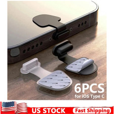 Dust Plug Type-c USB Charging Port Protector Silicone Cover For Smart 6pcs