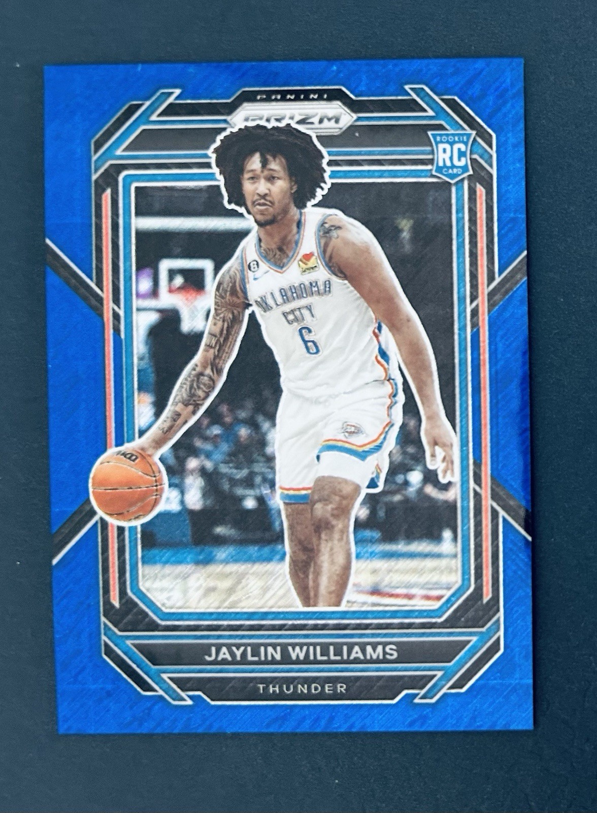 2022-23 Panini Prizm - Jaylin Williams #247 Blue Shimmer Prizm /35 (RC)
