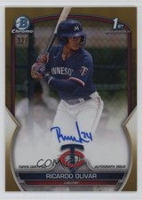 2023 Bowman Chrome Prospect Gold Refractor 32/50 Ricardo Olivar Auto 1lq2