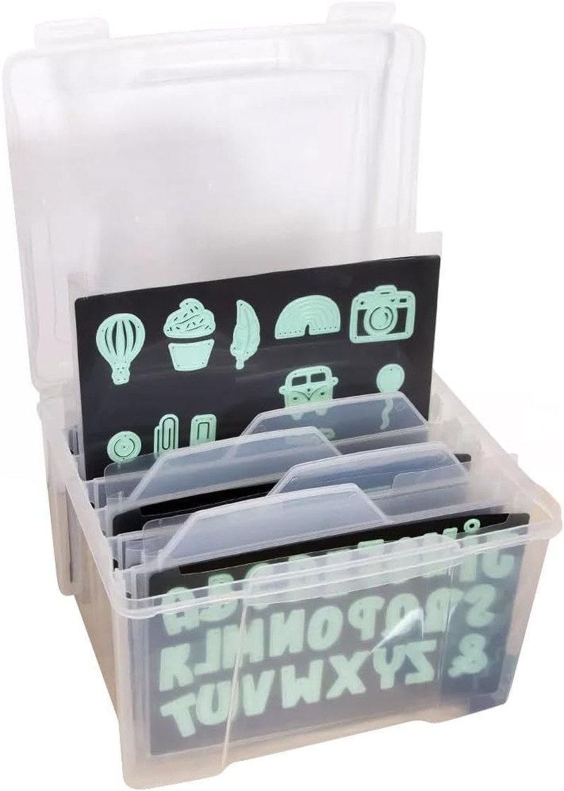 - Die Storage Case for Scrapbooking Supplies with Magnetic Sheets | Includes 6 D