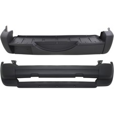 Front Rear Bumper Covers Set Fits 2005-2007 Jeep Liberty Sport Utility