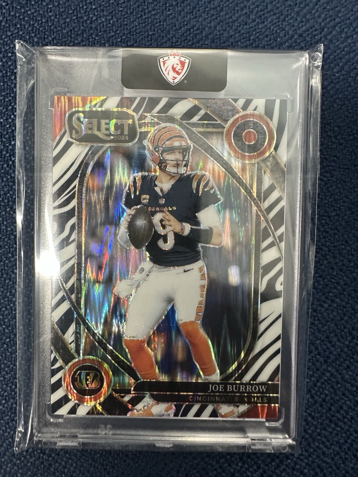 2024 Panini Select - Club Level Joe Burrow #230 Zebra Shock Prizm