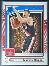 2024-25 Panini Donruss Donovan Clingan #223 Rated Rookie Trail Blazers