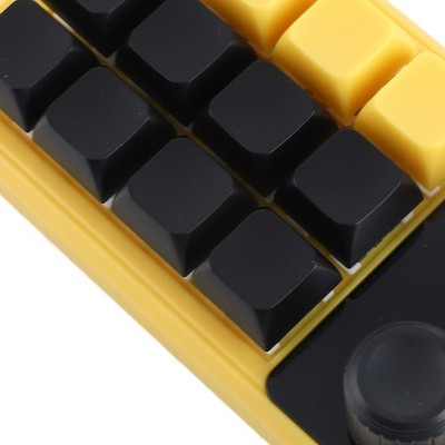 One Handed Programmable Mechanical Keyboard 12 Keys Double Knob Red Switch SET