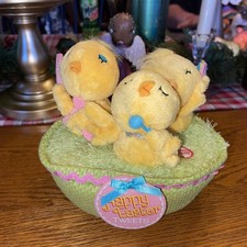 Hallmark Chicks The Happy Easter Tweets animated music singing plush basket toy