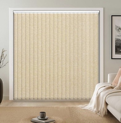 LazBlinds Vertical Blinds Replacement Slats, 25 Pack, BeigePolyester Fabric