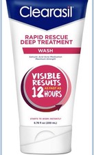 Clearasil Rapid Rescue Deep Treatment Wash 3 pack 6.78oz