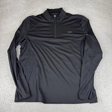 rapha mens active half zip Pullover Men’s Size Xxl Black Long Sleeve Cycling