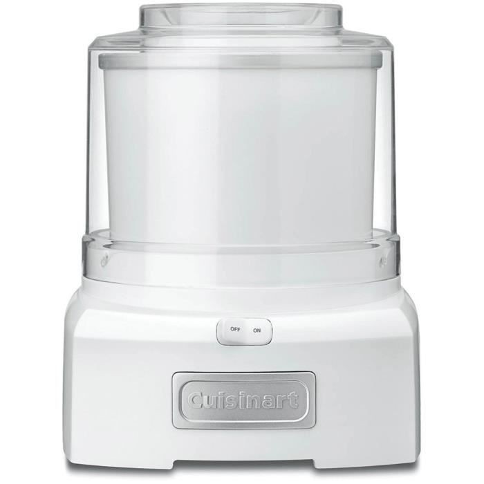 Sorbetière blanche Cuisinart ICE21E pour rafraîchir vos soirées d'été