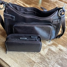 Vintage Faux Leather Brown Purse