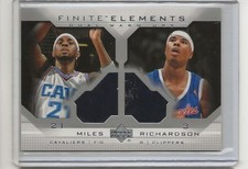 2003-04 Upper Deck Finite Elements Dual Warm-Ups Darius Miles, Quentn Richardson