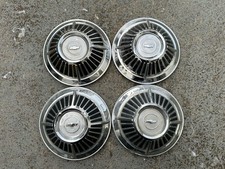 4 63-66 Chevy Impala Biscayne 10.5 Dog Dish Hubcaps Drivers 4 63-66 Chevy Impala Biscayne 10.5 Dog Dish Hubcaps Drivers